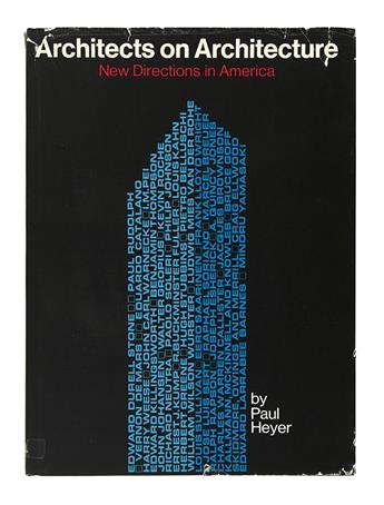 (ARCHITECTURE.) Heyer, Paul. Architects on Architecture: New Directions in America.